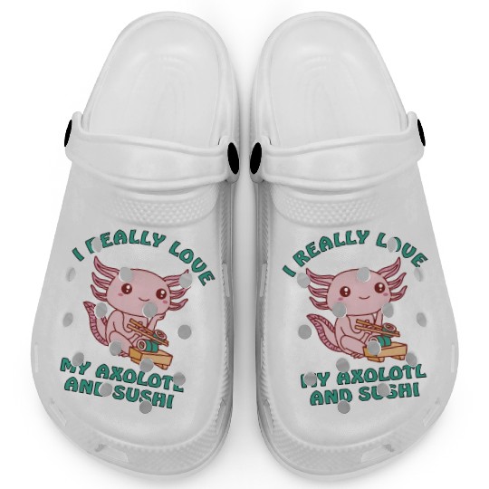 I love sushi and my axolotl Clogs