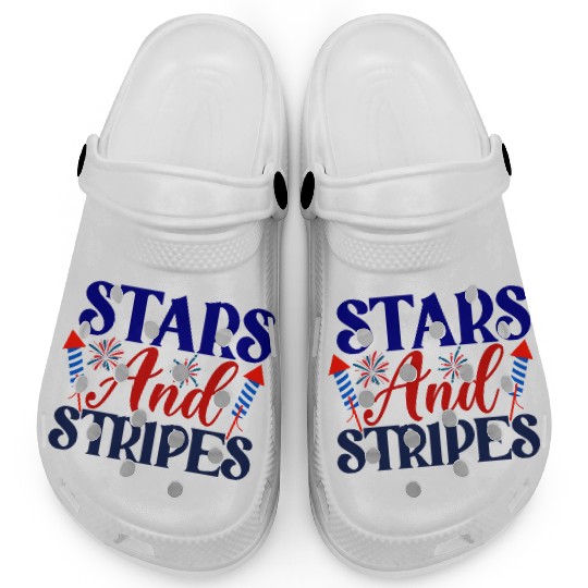 Stars And Stripes Clogs