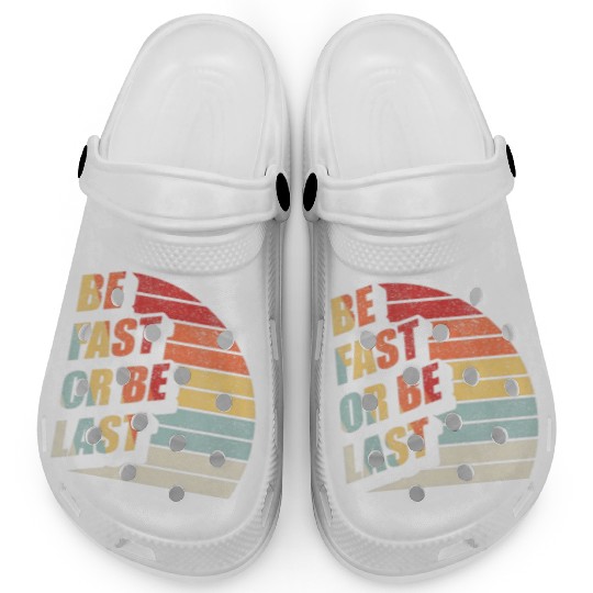 Fast Car Quote Drag Racing Gift Vintage Retro Rac Clogs