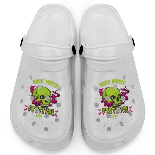Skull Givin' Raspberry Dk , Rock music Clogs