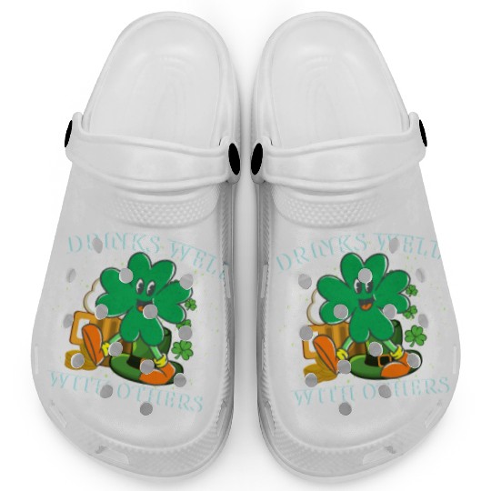 Drinks Well With Others St. Patrick's DayT-Clogs