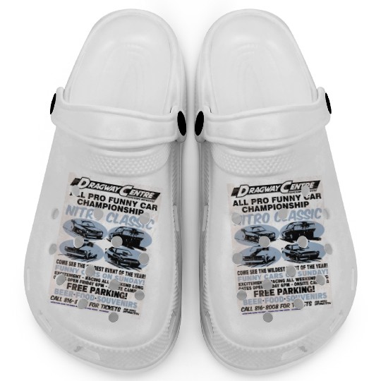 Vintage Hot Rod Classic Drag Racing Poster Clogs