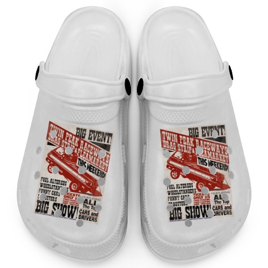 vintage, hot, rod, Classic, Racing, auto, automot Clogs