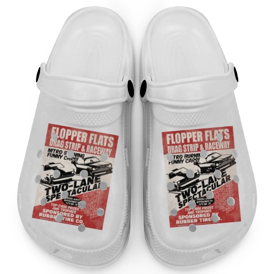 Vintage Hot Rod Classic Drag Racing Poster Clogs