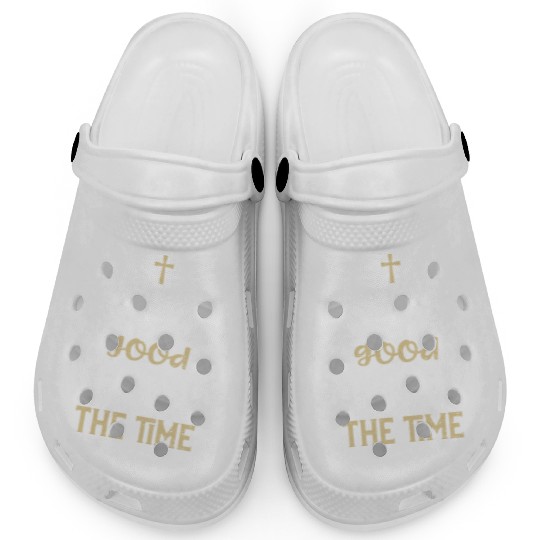 God is good all the time - Jesus Clogs
