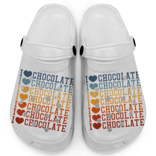 I Love Chocolate Retro Vintage Clogs