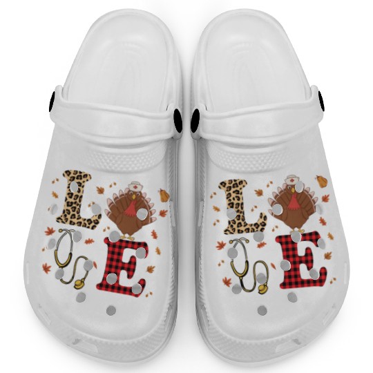 Thanksgiving Cardiac Nurse Costume Clogs