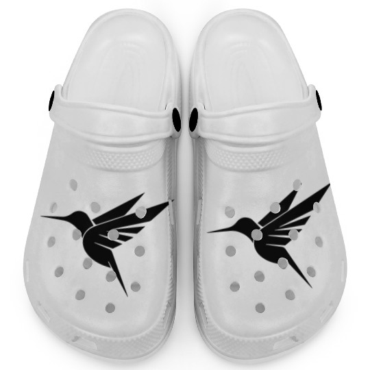 Floating Hummingbird Tattoo Tribal Swinging Clogs