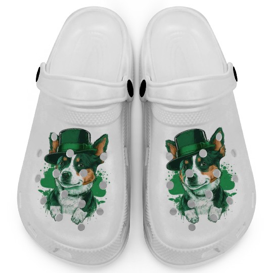 Lucky Pup St. Patricks Day for Dog Lovers. Clogs
