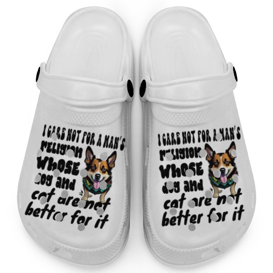 I care not for a man’s religion whose dog and cat Clogs