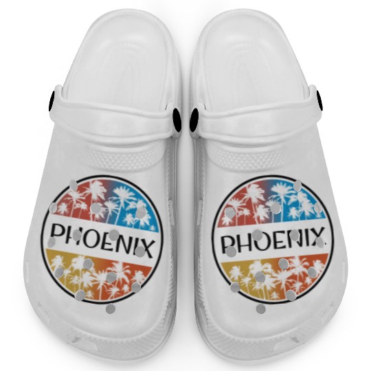 Phoenix Arizonna Palm Tree Stylish Vacation Clogs
