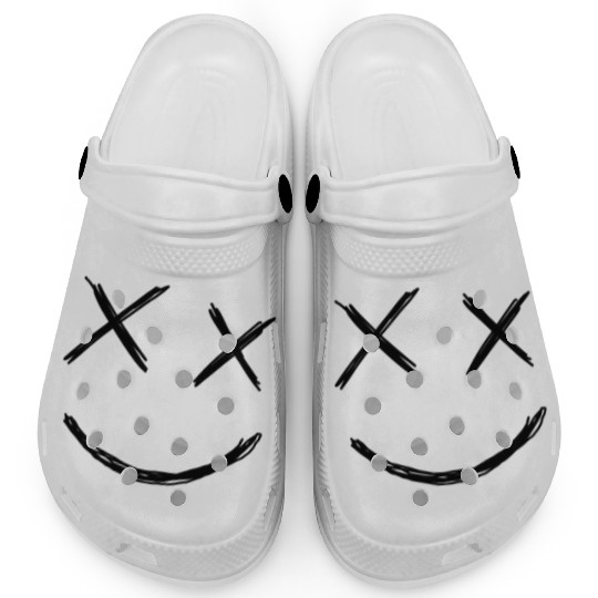 Acid House Smile Face Sticker X X Clogs