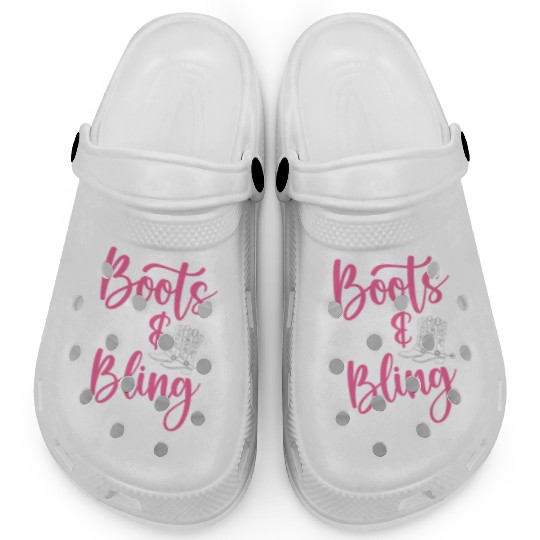 Boots And Bling It's A Cowgirl Thing Clogs