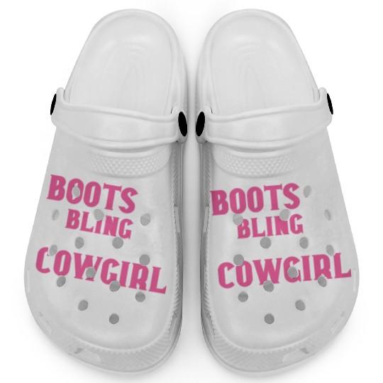 Boots And Bling It's A Cowgirl Thing Clogs
