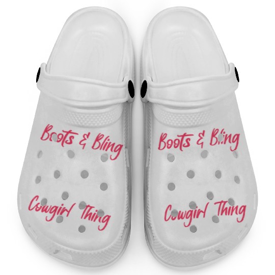 Boots And Bling It's A Cowgirl Thing Clogs