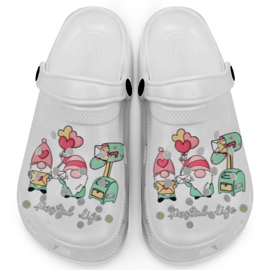 Gnome Postal Worker Life, Mail Carrier Men And Wom Clogs