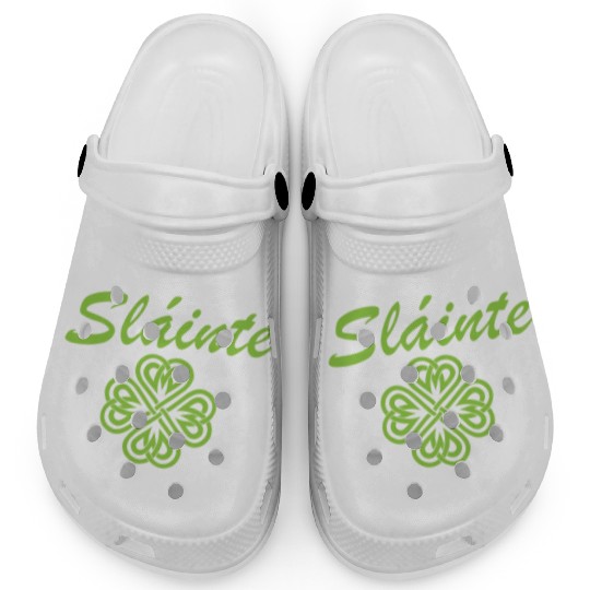 Slainte Shamrock Cheers Salute St. Patrick's Day Clogs