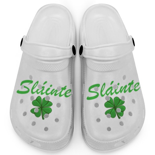 Slainte Shamrock Cheers Salute St. Patrick's Day Clogs