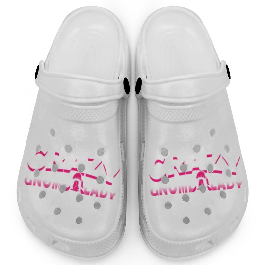 Lawn Garden Crazy Gnome Lady Design for a Garden Clogs