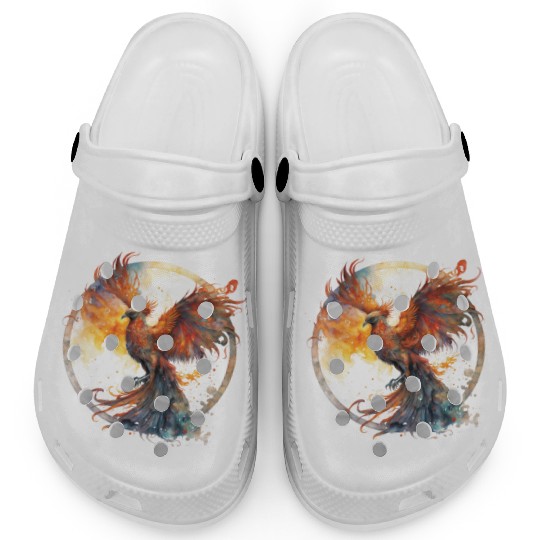 Fire Phoenix Watercolor Clipart Clogs