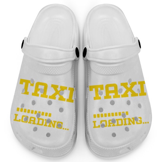 Taxi Driver Loading Taxicab Cab Driver Cabbie Clogs