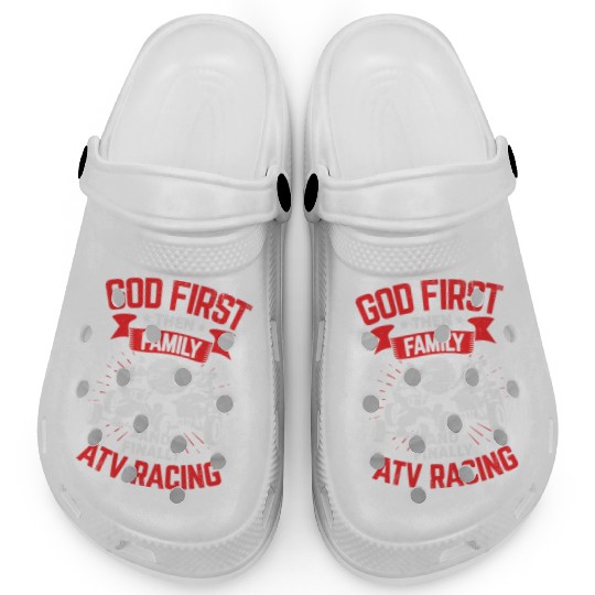 Atv Racing Quad Bike Rider Gift Clogs