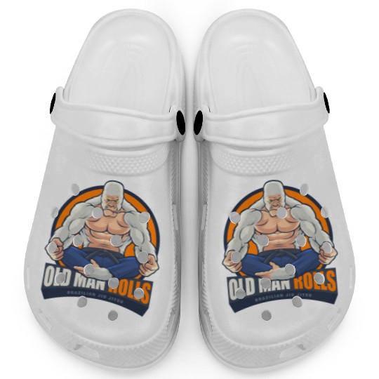Old Man Rolls Gorilla Jiu Jitsu Fighter Clogs
