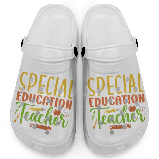 Special Education Teacher Cute Sped Awareness Clogs