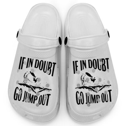 Wave Jump Surf Clogs Typography Design Clogs