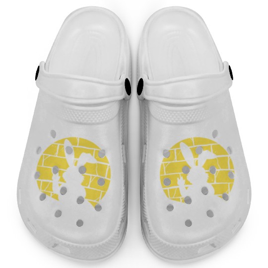 Easter Metalhead Bunny Rock Music Rabbit Clogs