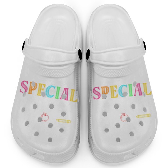 Special Education Worker Sped Teacher Awareness Clogs