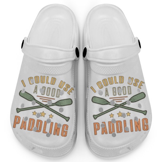 I Could A Good Paddling Canoe Boat Sailing Boating Clogs