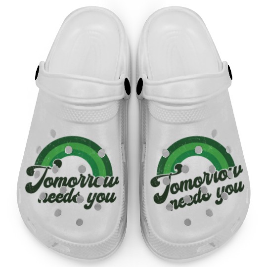Rainbow Mental Health Tomorrow Needs You Clogs