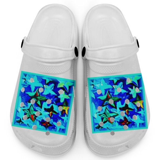 Blue Starry Night Sky Painting. Buy Now Clogs
