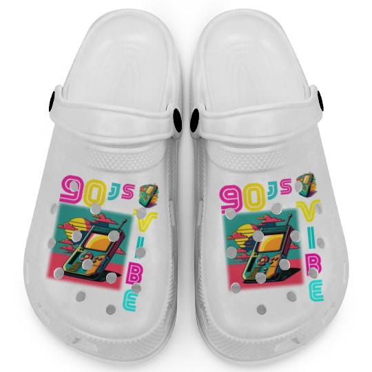 90s Vibe - I Love The 90s - Retro 90s Neon Clogs