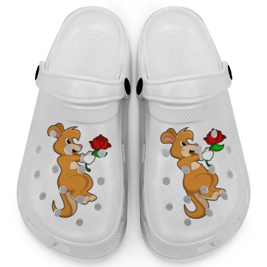Kangaroo With Flower Clogs