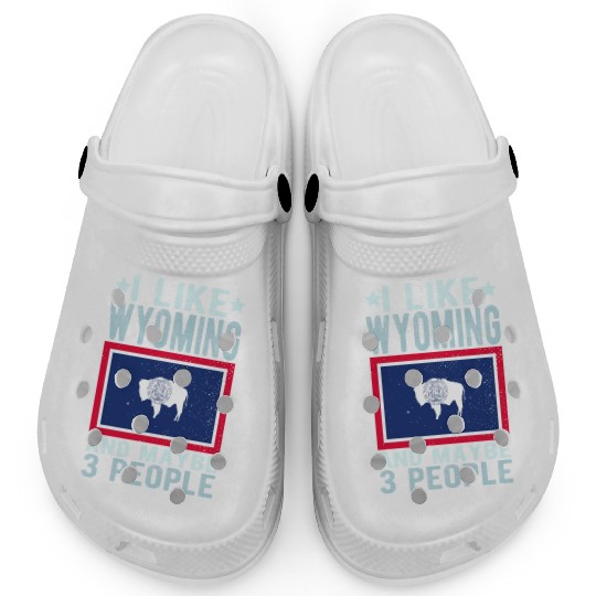 Wyoming Flag US State Clogs