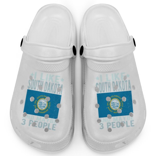South Dakota Flag US State Clogs