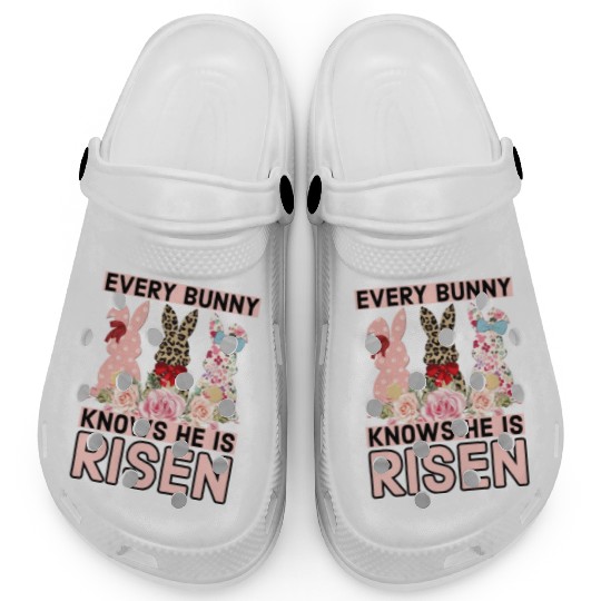 Funny Easter Jesus, Every Bunny Knows He Is Risen Clogs