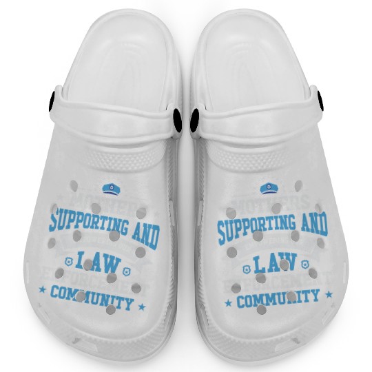 Police Mothers Day Cop Officer Law Enforcement Clogs