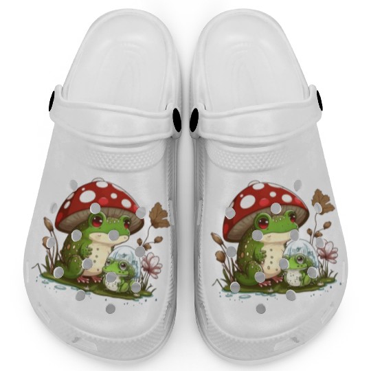 Cottagecore Mushroom Aesthetic Nature Conservation Clogs