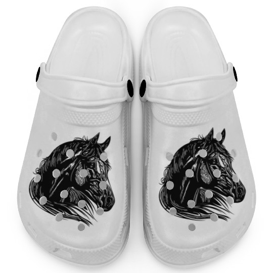 Mares Horse Portrait With Beautiful Mane Clogs