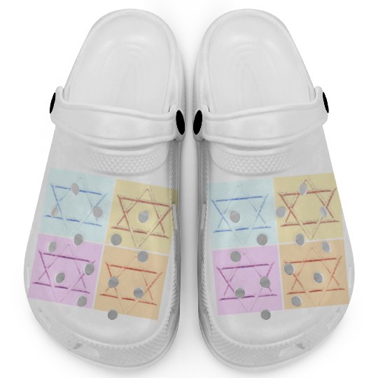 Star of David Design Clogs