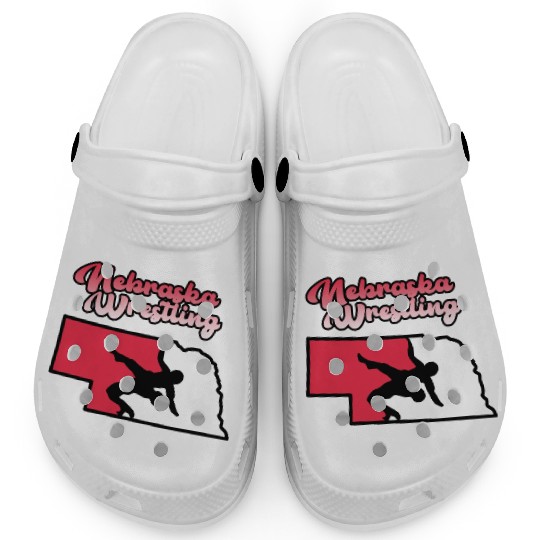 Nebraska Wrestling (State Colors) Clogs
