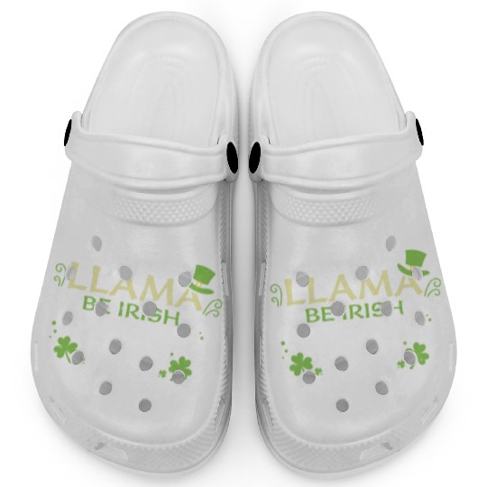 Llama Be Irish - St. Patrick's Day Clogs