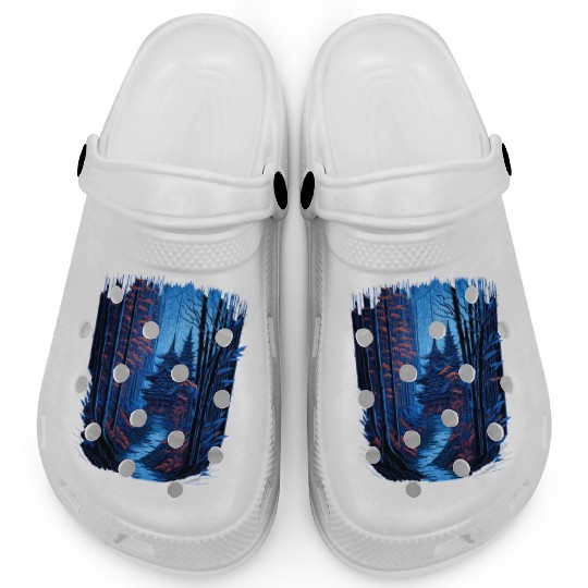 Japanese Temple in a Bamboo Forest Clogs