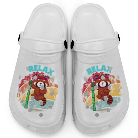 Relax Red Panda Clogs