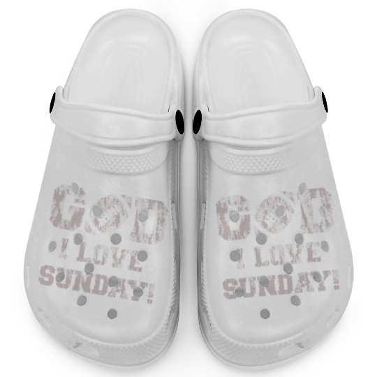 GOD I LOVE SUNDAY Clogs