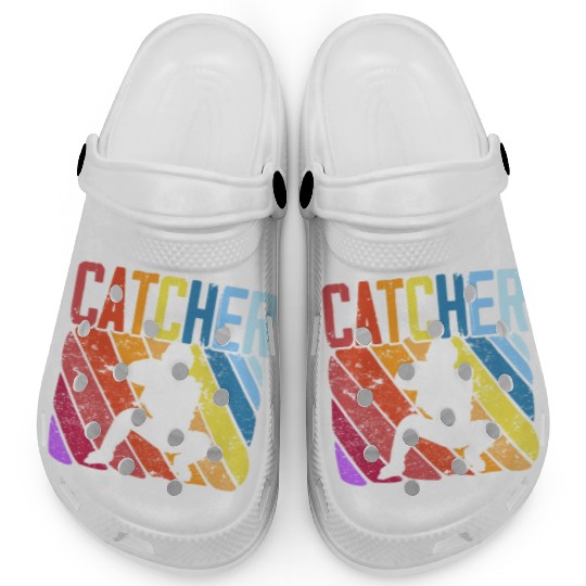Baseball Lover Baseball Player Baseball Catcher Clogs