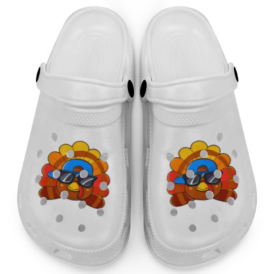 Turkey Trot Squad Funny Thanksgiving Running Costu Clogs